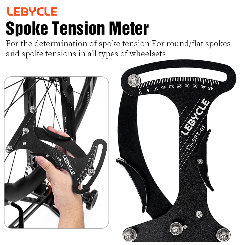 LEBYCLE MTB Road Bicycle Spoke Tension Meter Bike Rim Wheel Group Tension Measurement Deviation Correction Tool Bike