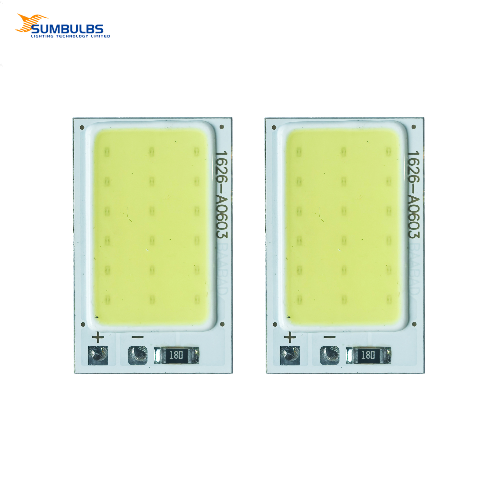 2PCS/Lot Cold White 7000K COB LED Light Source 2W 12V With Resistor DIY Car Lamp Spotlight Portable Camping Light