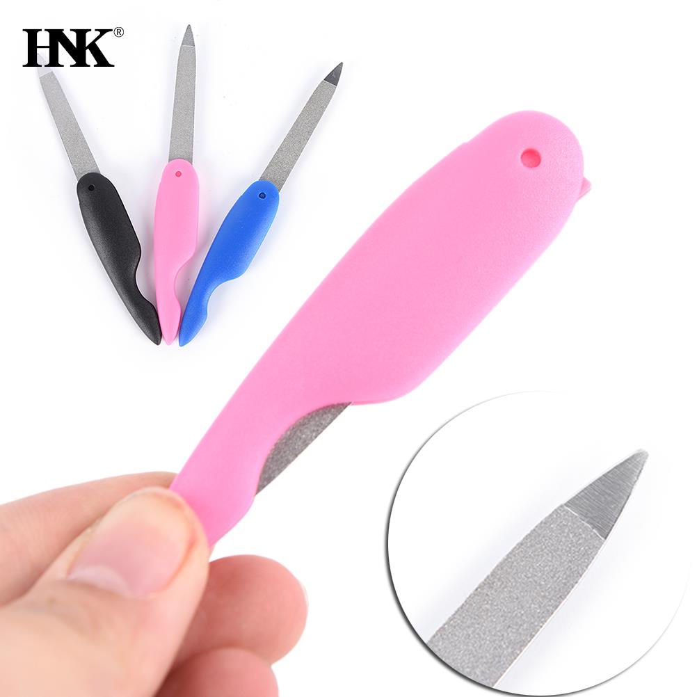 1pcs 13.5cm Nail File Random Durable Steel Metalic Stainless Steel Fold Cuticle Tool Files Nail Art Tool
