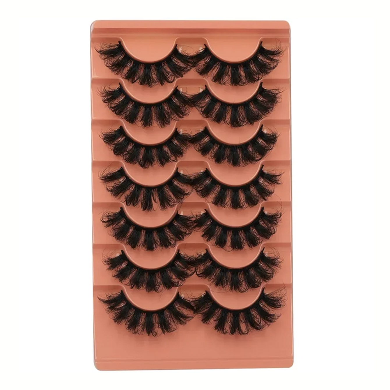 17mm fluffy full eyelash 8D curled up with 7 pairs of false eyelashes to enhance eye color and highlight your most beautiful sid