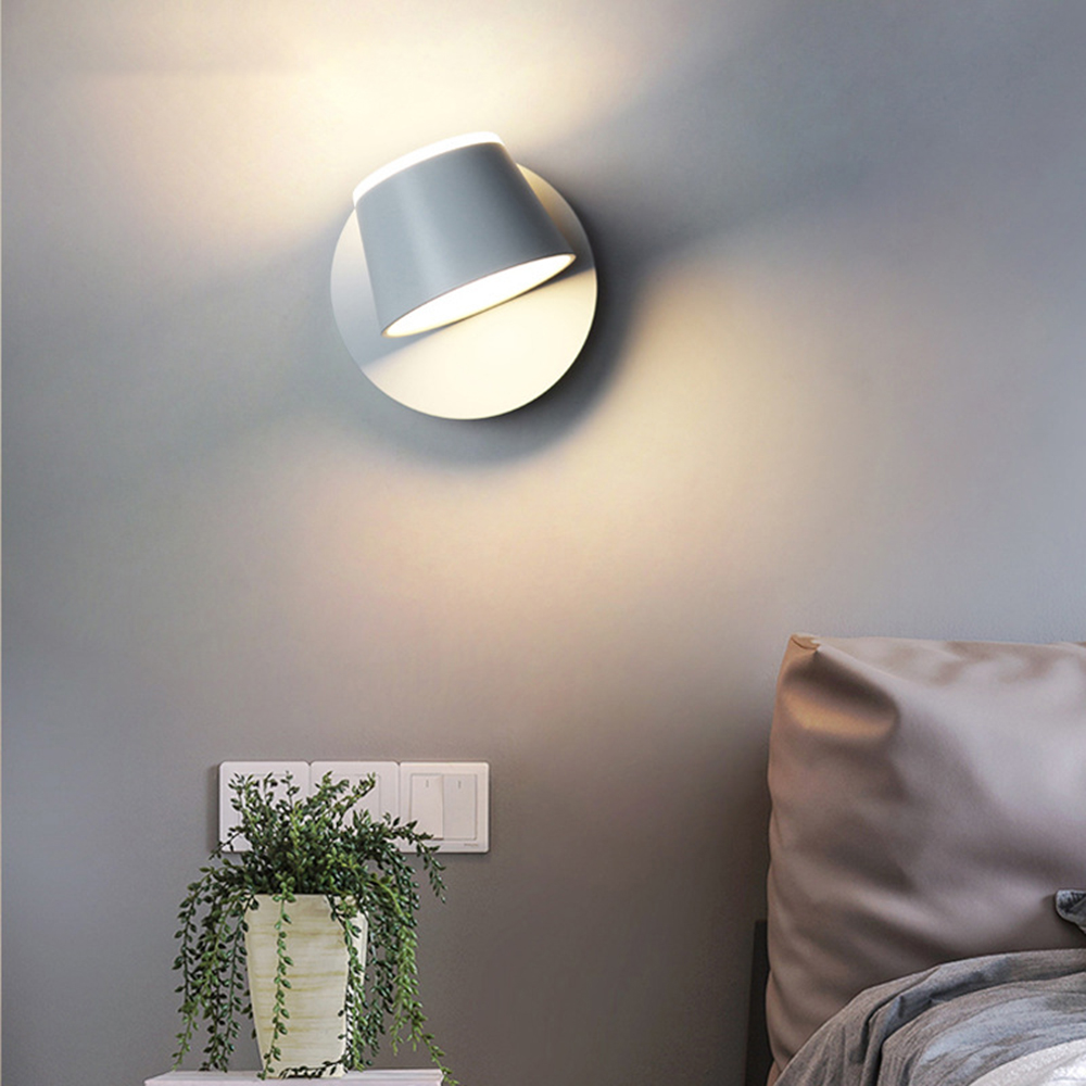 Modern LED Wall Lamp Indoor Bedside Lamp Aluminum Acrylic Lamp up and down Light Children's Desk Lamp Lighting Fixture