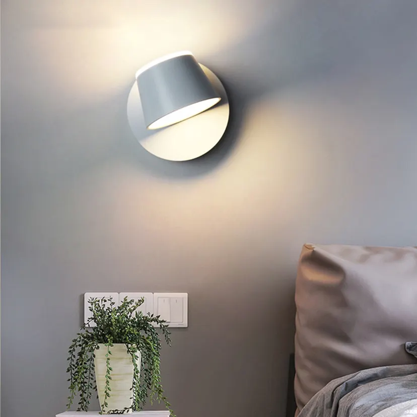 Modern LED Wall Lamp Indoor Bedside Lamp Aluminum Acrylic Lamp up and down Light Children's Desk Lamp Lighting Fixture