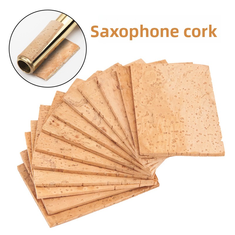Saxophones Cork Pad Washers Eb and Bb Alto Tenor Soprano Saxophones Neck Cork Roll Sheet High Quality Natural Wood
