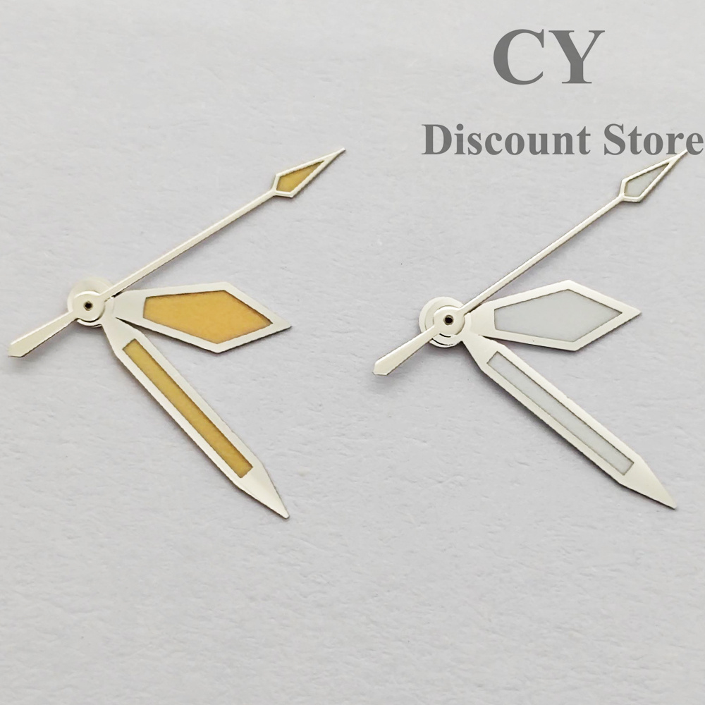 RICHUS NH35 Watch Hands Silver Green Hands Watch Hands Fit NH35 NH36 ETA2824 2836 Miyota8215 Mingzhu DG2813 3804 Movement