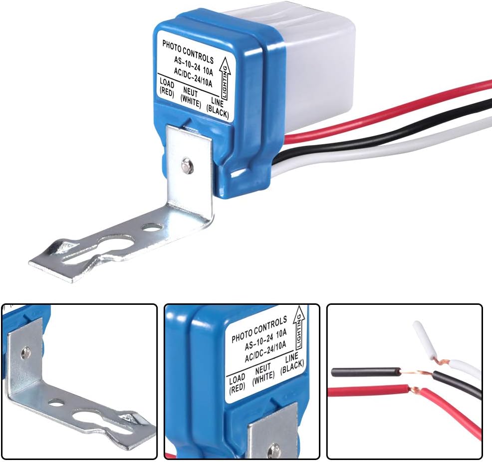 AC 24v 110v 220v Auto Street Light Switch Night On Day Off Sensor Switches