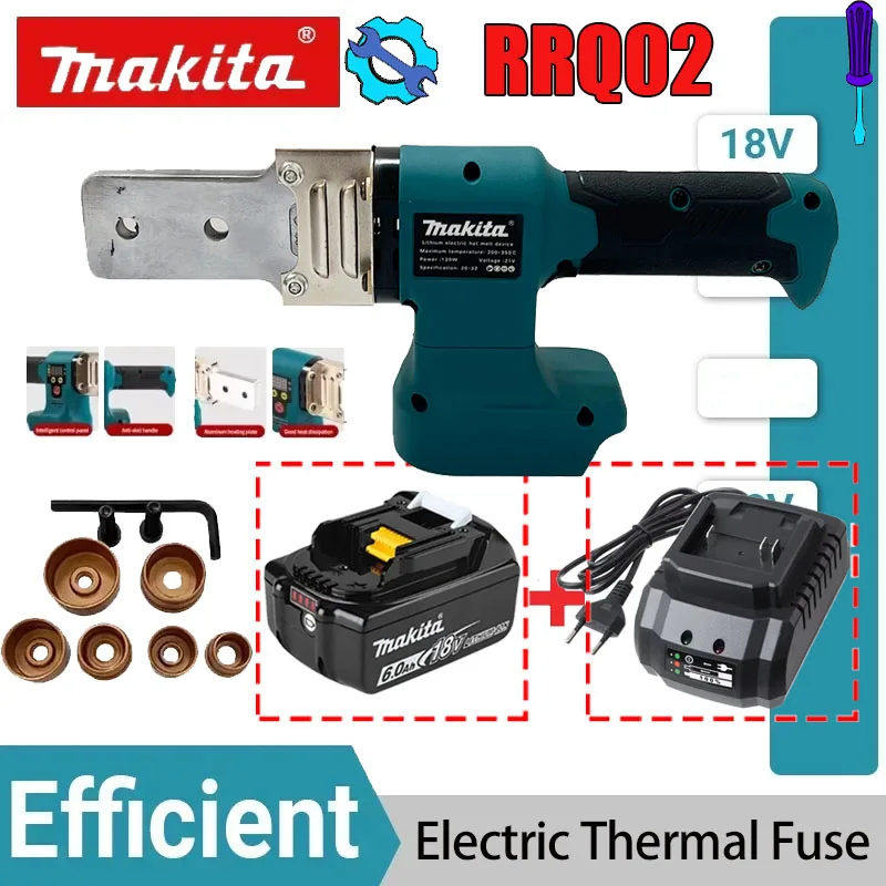 Makita Electric Pipe Welding Machine PP Heating Hot Melt Cordless Fuser PPR PE Soldering Iron Plastic Tube