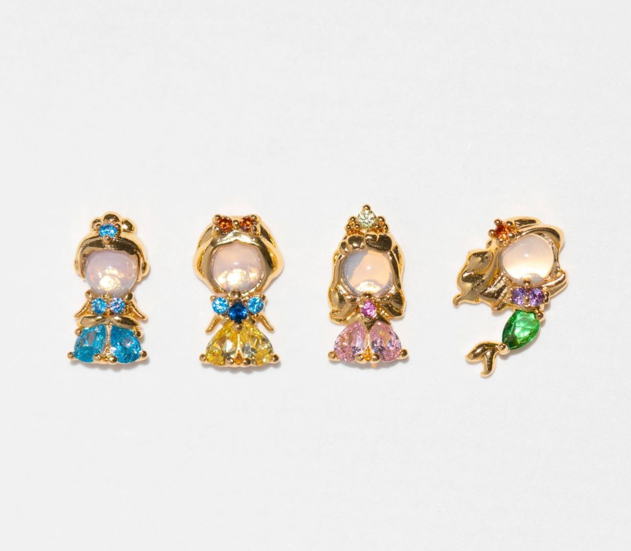 1PC Colorful Cute Sweet Fashionable Zircon Stud Earrings for Women Girls Exquisite Cute Earrings Party s Wholesale