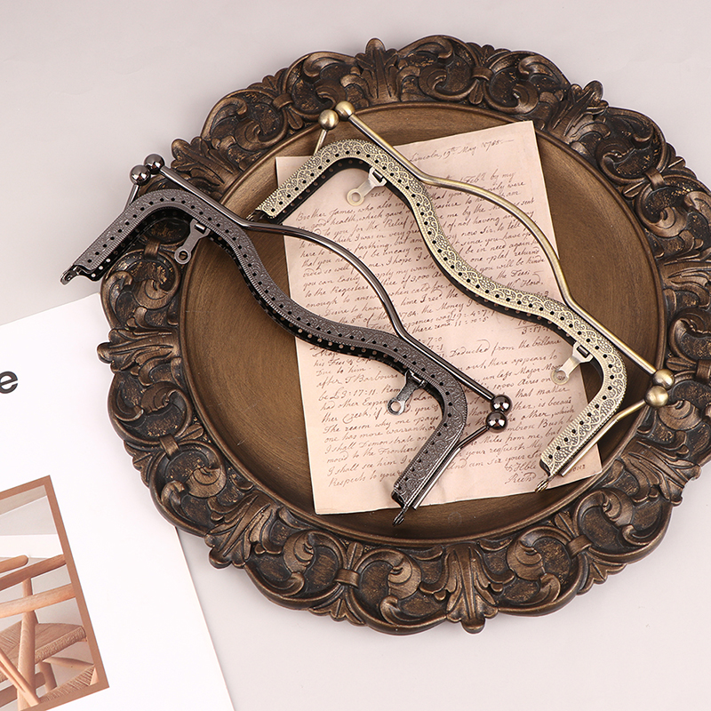 1Pc Metal DIY Coin Purse Bag Fashion Women Handle Bags HandleHandbag Clasp Lock Arch Frame Bags Accessories