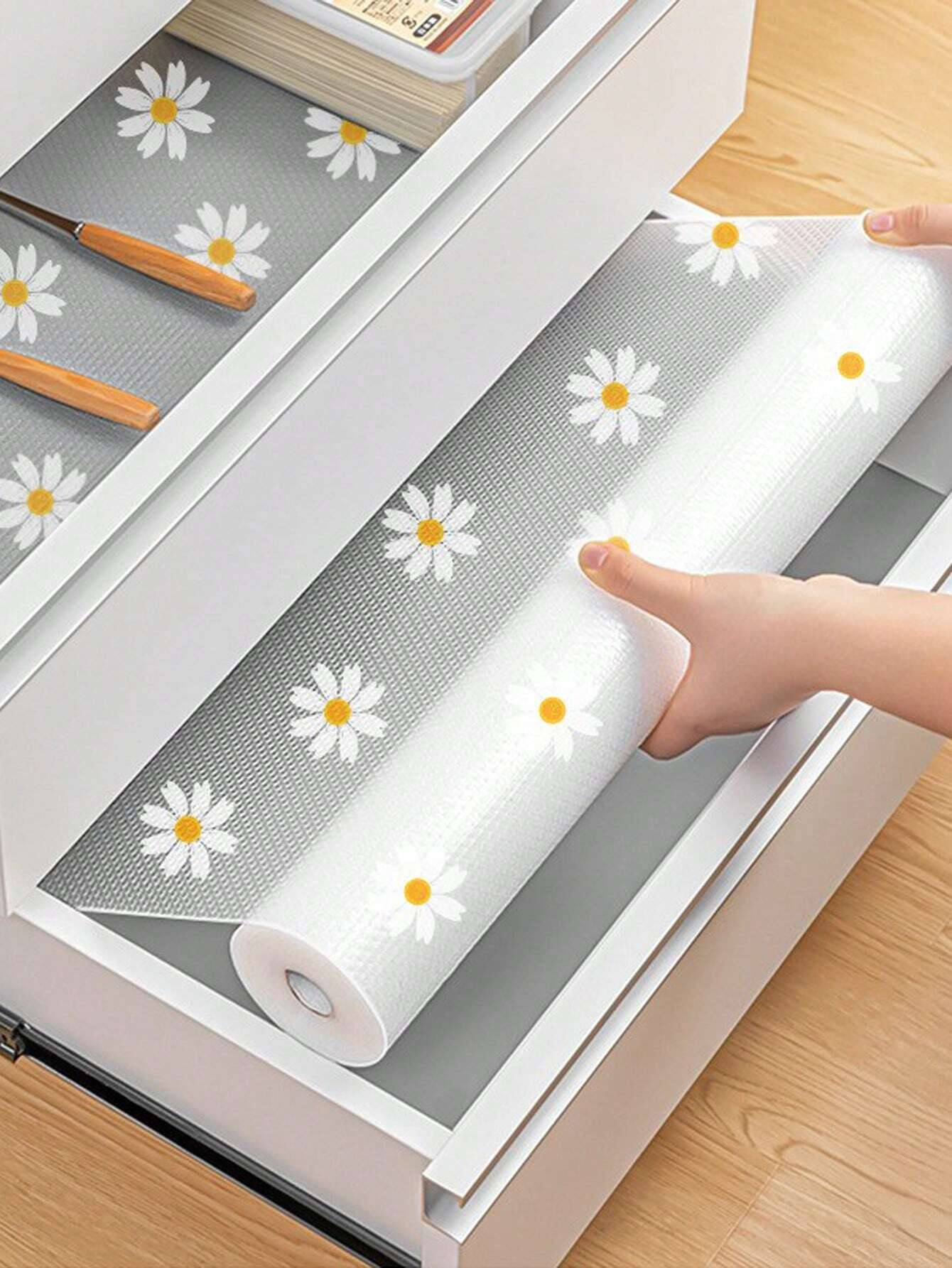 EVA Cabinet Mat Reusable Drawer Liners Non-slip Refrigerator Mat Fridge Waterproof Moisture-proof Drawer Mat