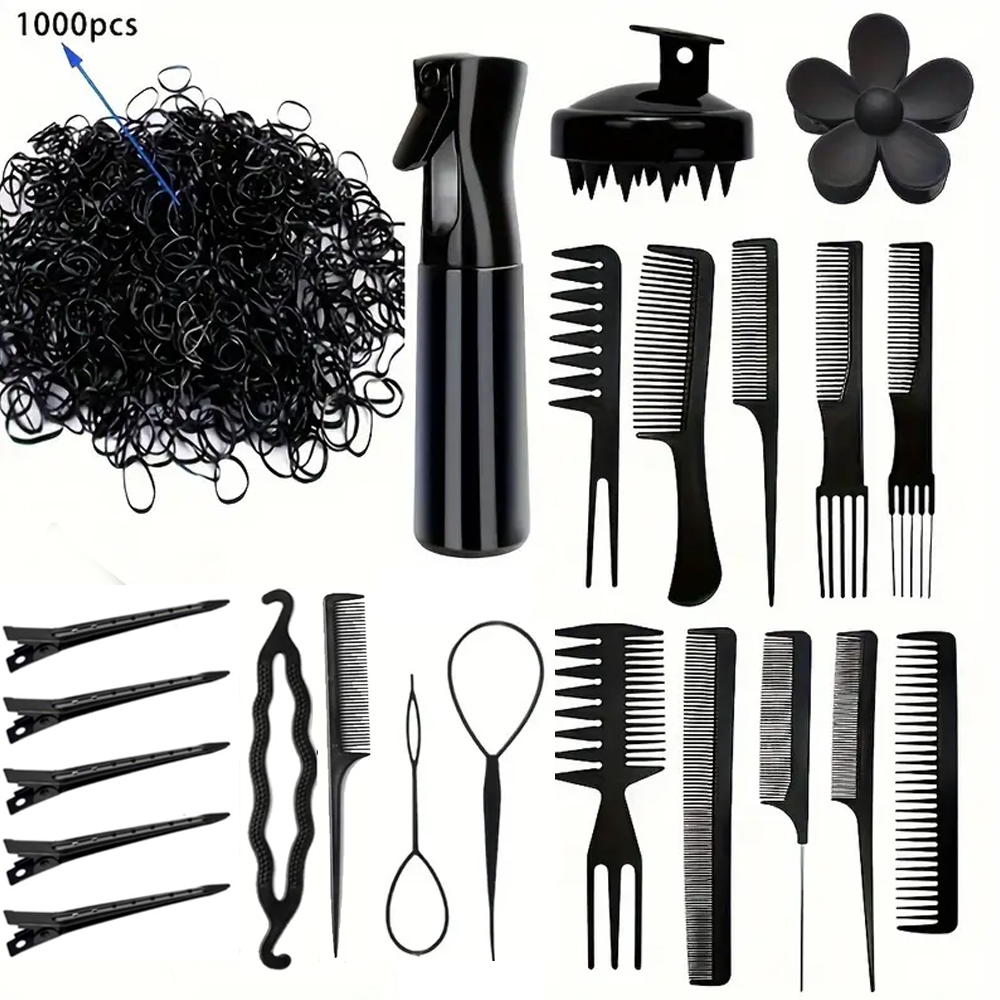 23pcs Set Styling Hair Comb Hair Stylists Professional Styling Comb Set Variety Pack Great for All Hair Types & Styles