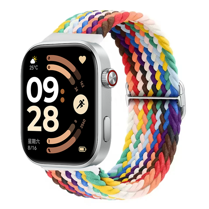 Nylon Braid Loop Strap For Redmi Watch 6 5 4 Sports Replaceable Lightweight Wristband Smart For Xiaomi Mi Band 8/9 Pro Watchband
