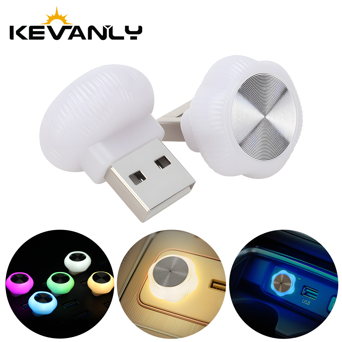 1x Flower Mini USB Car LED Light Auto LED Interior Lighting DC5V USB LED Atmosphere Light Laptop Keyboard Light Decoration Night