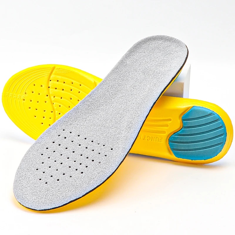Thickened Sports Shoe Insoles for Sweat Absorption, Breathability, Shock Absorption, Orthopedic Men's and Women's Running Insol