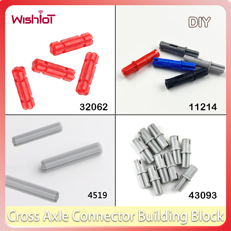 Cross Axle with Bolt Building Block Parts Connector MOC Technology Loose DIY Compatible Bricks Kid Educational Toys 3749 32062
