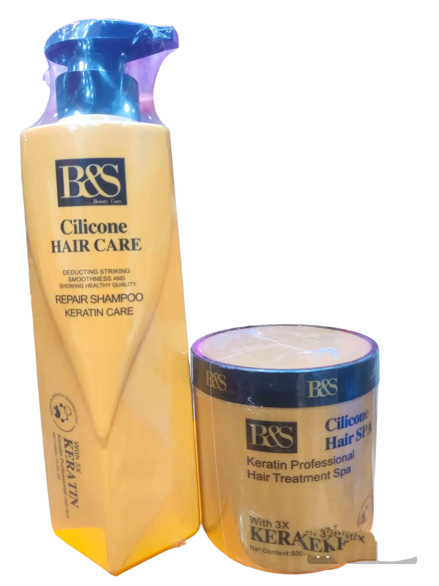 Original Korea Imported B&S Cilicone Natural Keratin Care Expert Hai...