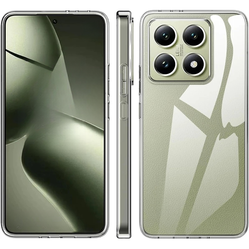 For 14T 14TPro Pro Case For Xiomi Mi Mi14T Mi14tPro Ultra Thin Clear Camera Protection Soft TPU Shockproof Back Cover