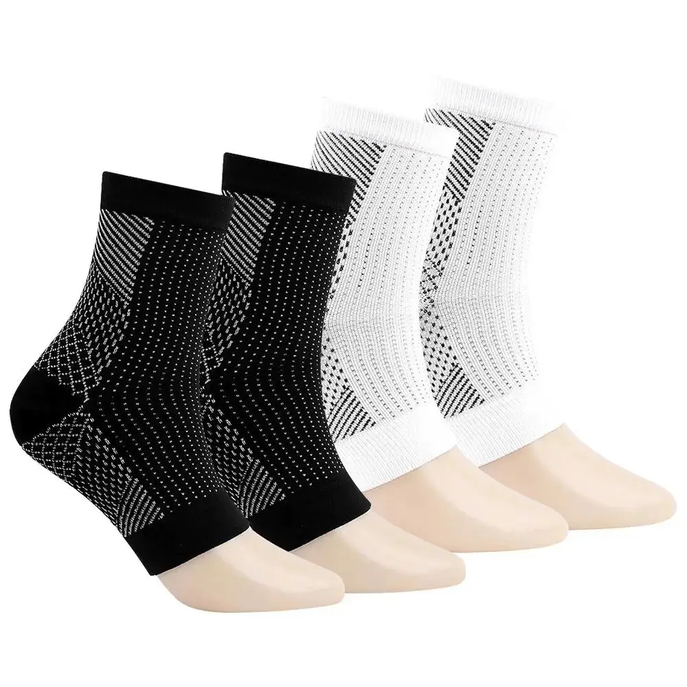 1 Pair of High-quality Ankle Compression Socks Arch and Ankle Support Pressure Foot Sleeves Open-toe Design Neuropathy Socks