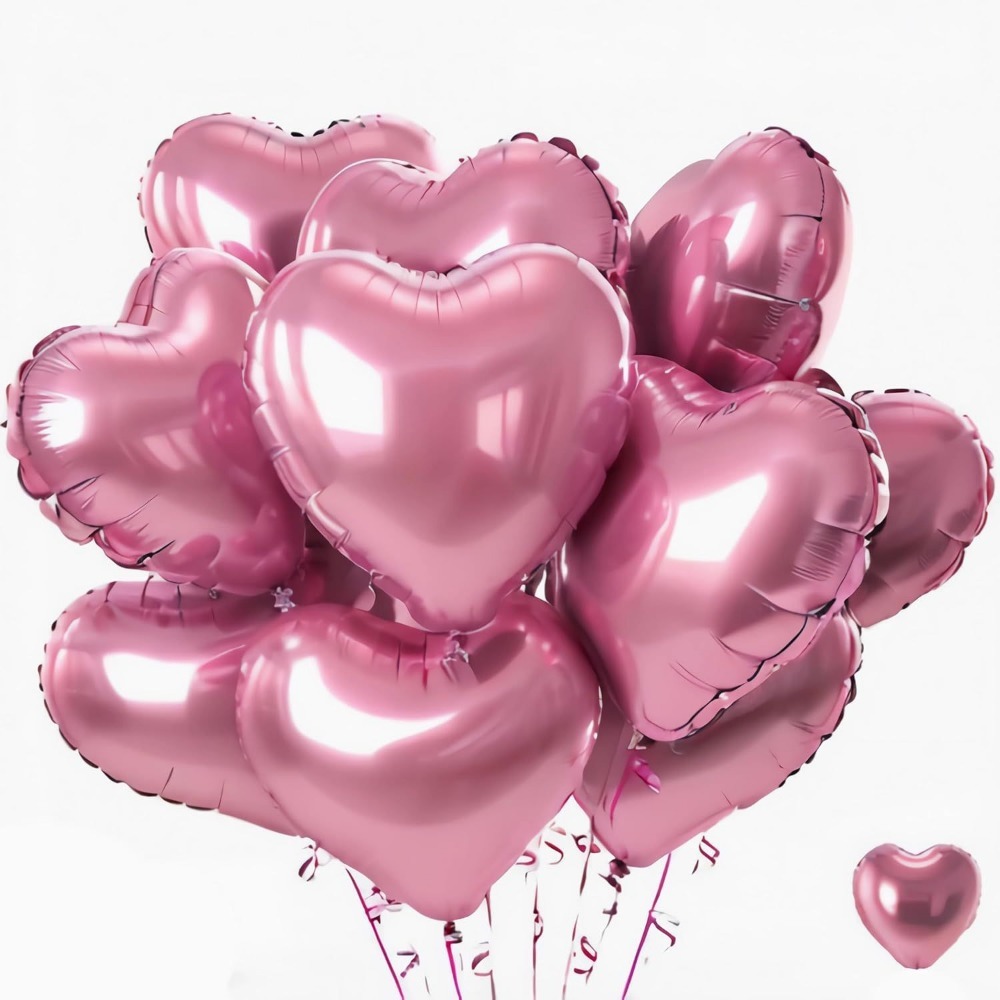 5/10pcs 18inch Heart Love Aluminum Foil Balloon Baby Shower Child Birthday Party Wedding Decor Supplies Air Balloons Globos