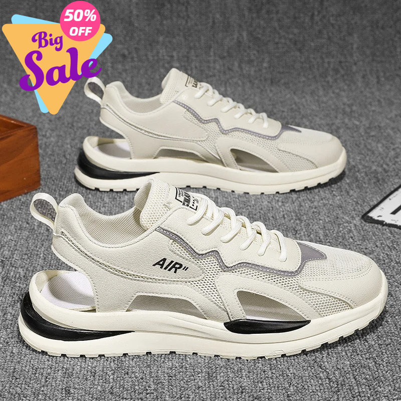 Men's Sandals for Summer Wear, Non Slip Soft Sole for Teenagers, Sports and Leisure, Thick Sole for Driving on the Beach, Hooded