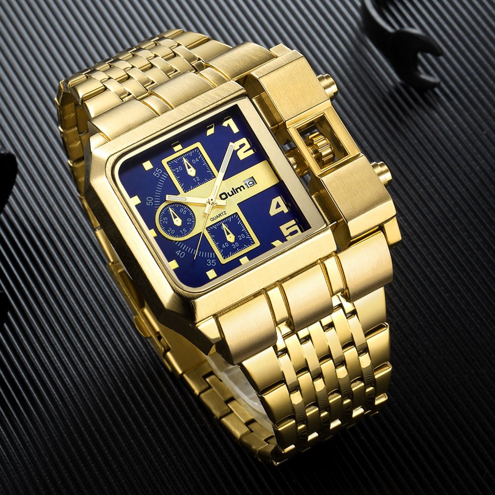 Style Large Dial Watch Men's Quartz Watch Waterproof Fashion Business Casual Simple Stylish Street Style European and American Hot Trend Men's Watch Men's Model