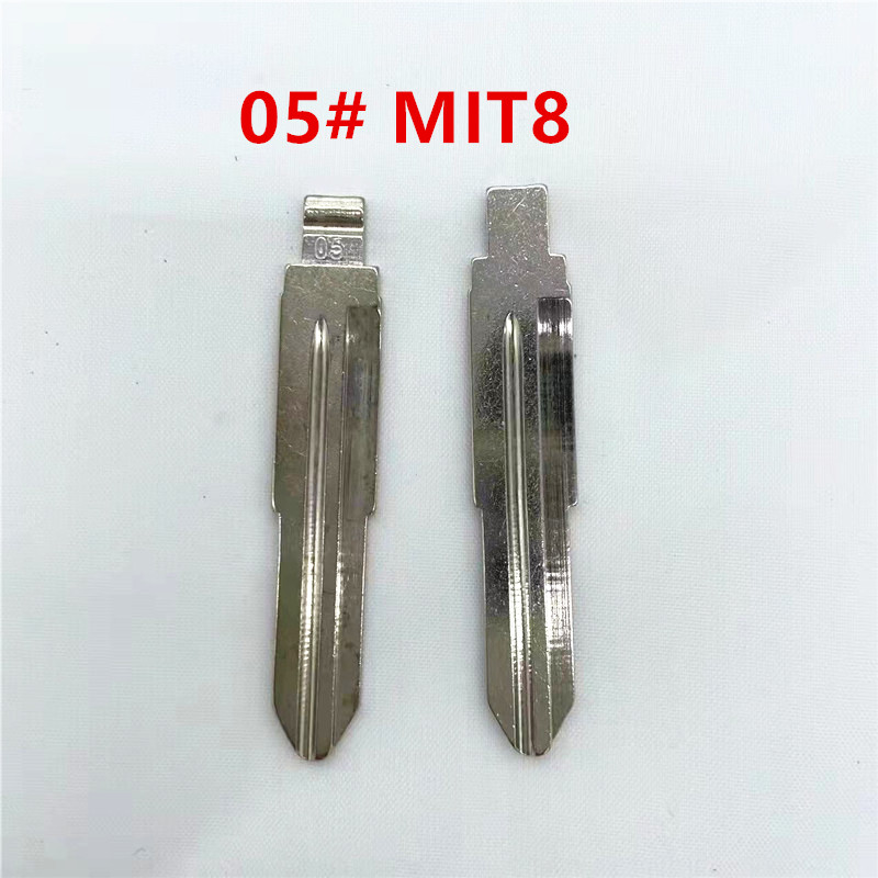 10pcs #05 New Metal Blank Replacement Car Key Blade LISHI MIT8 for Suzuki Wagon R for Chevrolet Spark Uncut Key Car-styling