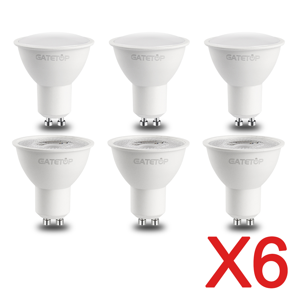 6PCS/Lot LED Spotlight GU10 Bulb 220V 110V 3W 5W 6W 7W 8W 9W 120 38 Degree Beam Angle LED Light Lamp For Home Decoration Bulbs
