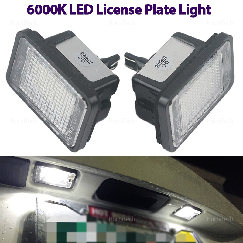 2PCS Durable White Canbus Rear License Plate Tag Lights LED for Mercedes Benz GLK X204 2007-2013 License Plate Lamp A2048200156
