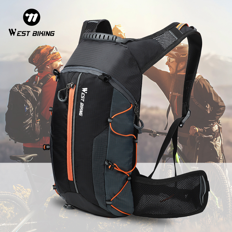 WEST BIKING Outdoor Water Repellent Sports Bag Cycling Hydration Backpack Travel Hiking Climbing MTB Road Bicycle Backpack