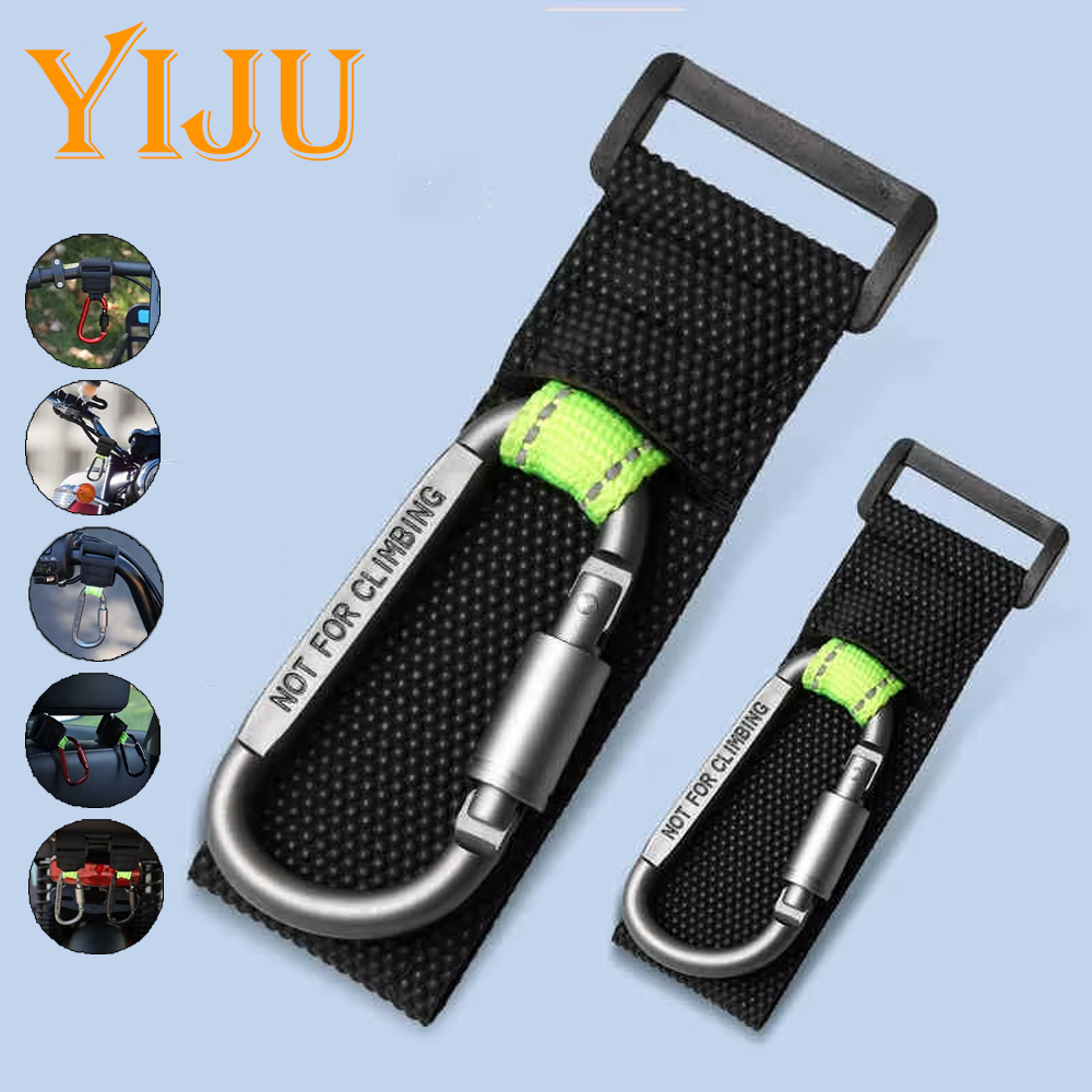 2PCS Heavy Duty Aluminium Alloy Hooks, Multi-functional Solid & Thick for Motorcycle, E-Bike, Scooter & Outdoor Use