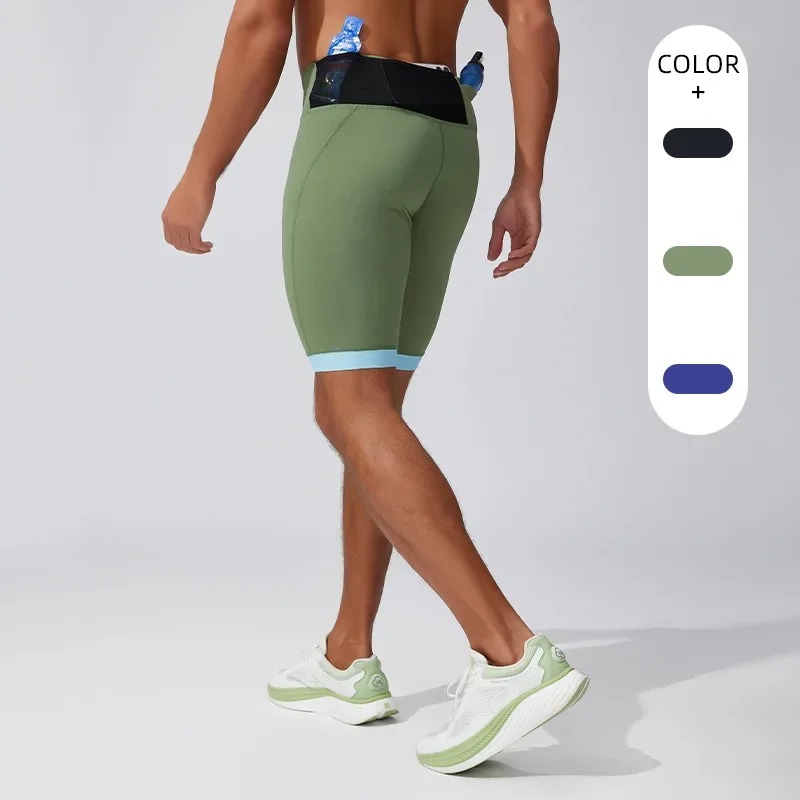 Quick Dry Mens Compression Running Shorts High Waist Summer Training Gym Sports Tights Marathon