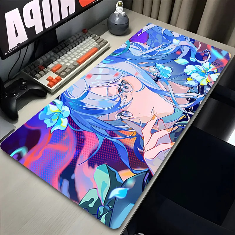 Hololive Hoshimachi Suisei Cute Desk Mat Pc Accessories Large Mousepad Anime Kawaii Carpet Cartoon Girl Laptop Mouse Pad