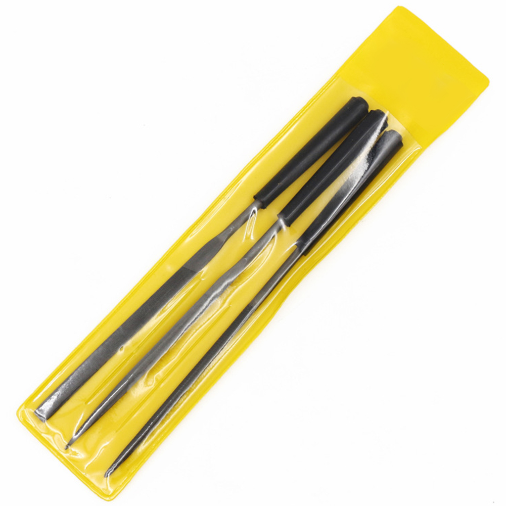 High Quality Material Glass Plastic Diamond Files 3pcs Convenient Easy To Use Flat Nonslip Plastic Silver + Black