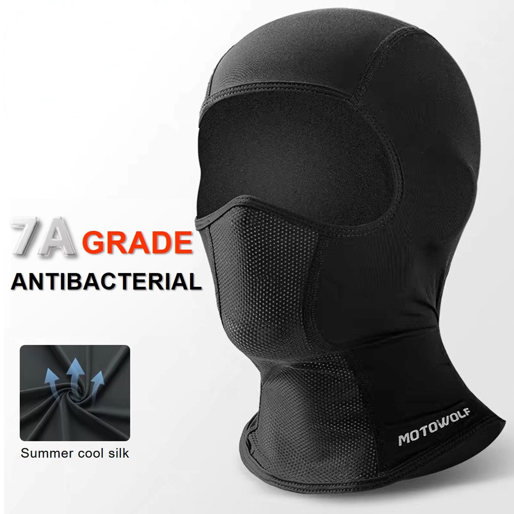 Summer Cycling Cap Ice Silk Breathable Anti-UV Balaclava Men Women Full Face Mask Motorcycle Running Cool Sport Gear
