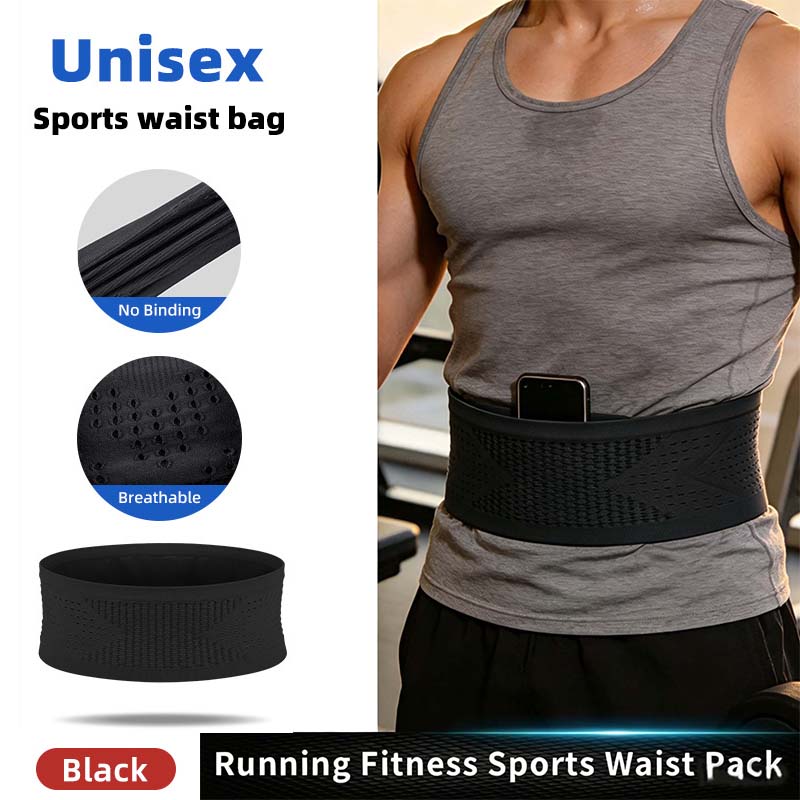 Unisex Multifunctional Lightweight Running Waist Pack Portable Phone Bag for Outdoor Sports Cycling Hiking Marathon Jogging