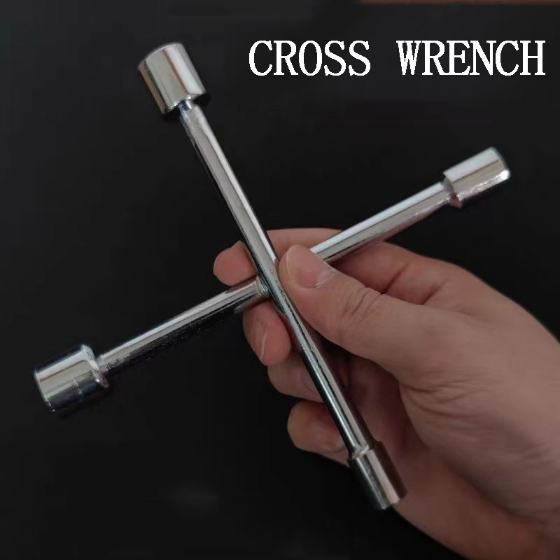 Mini Portable Cross Wrench Hexagonal socket tire wrench Multifunctional wrench Multi-function cross wrench