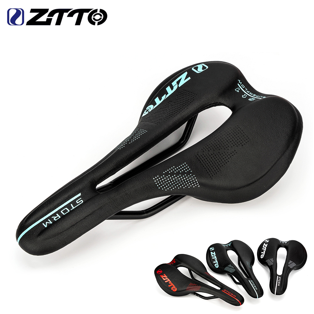 ZTTO MTB Bicycle Saddle Wide Short Nose Road Bike Saddle on Seat Cycling Mountain Bike Parts Accessories Light-Weight