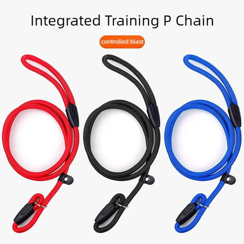 High Density Nylon Braided Dog Leash Strong Slip Lead Adjustable Loop Training Anti Pull For Small Medium Large Dogs Walking