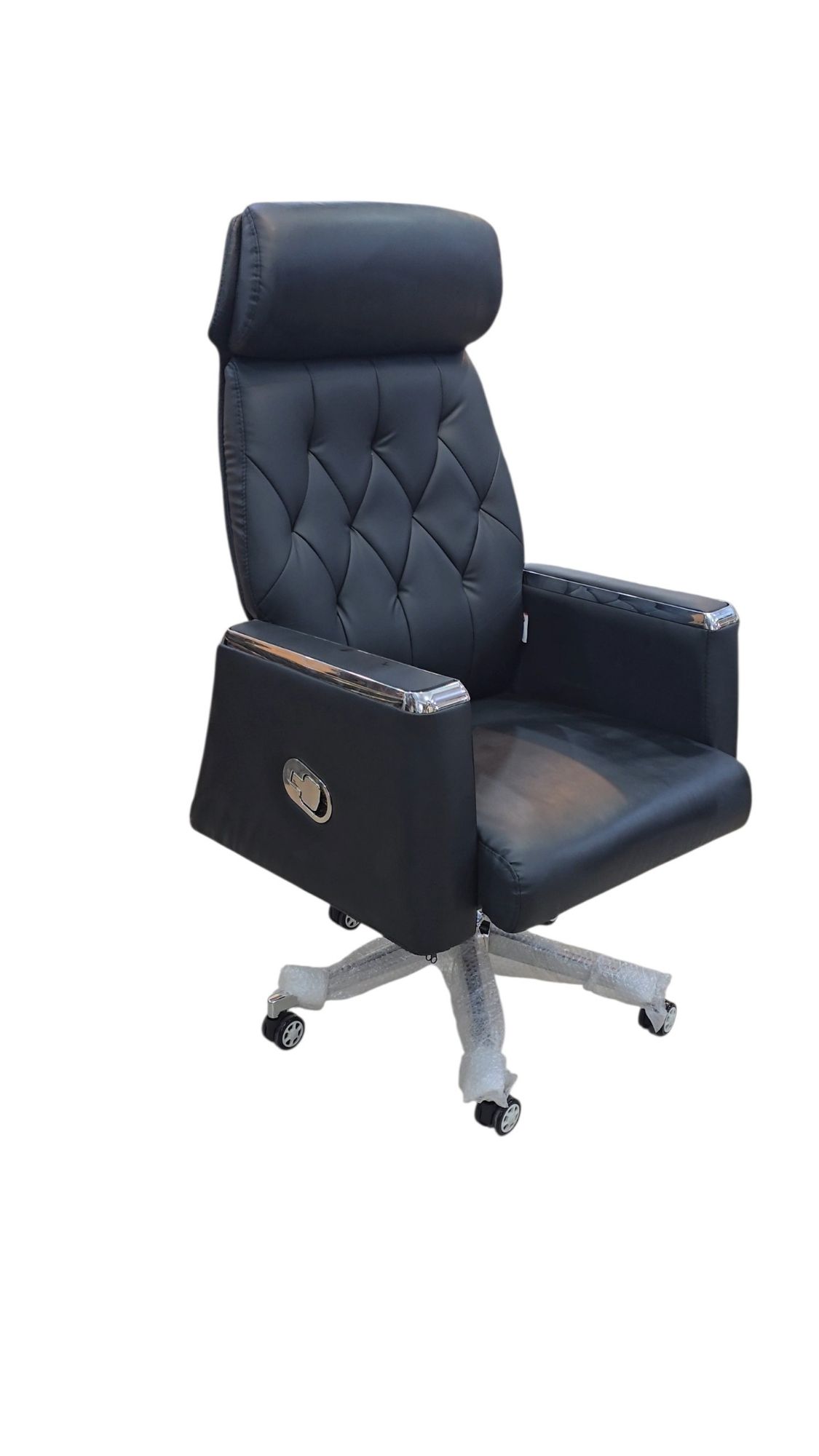 Black Reign Highback Adjustable Back Support Executive Revolving Chair