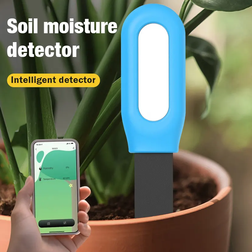 Hot Selling Wifi Zigbee Bluetooth Smart Soil Tester Temp Humidity Moisture Sensor APP Real Time Monitor for Plant Garden