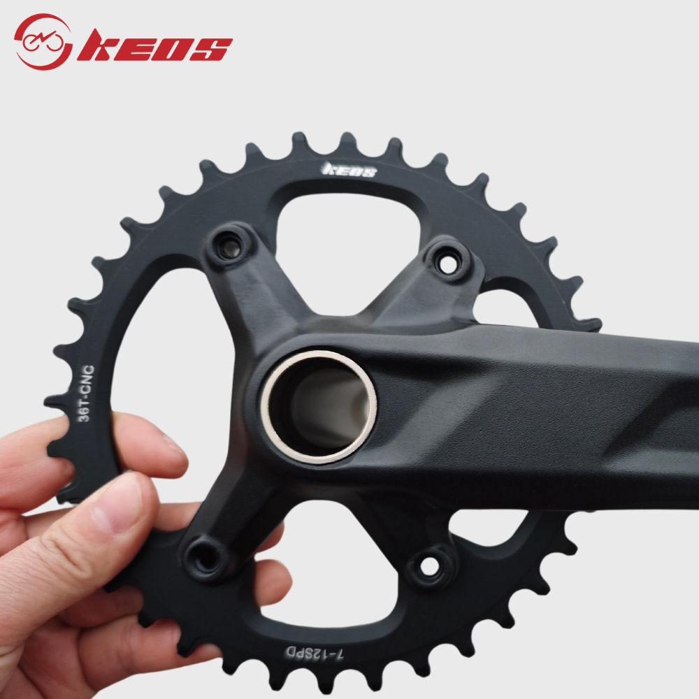 KEOS 96BCD CNC aluminum alloy brake disc compatible with For M6000/M7000/M8000 series cranks M4100/M5100/MT600 series universal