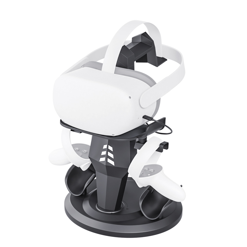 Charging Dock Compatible with Meta Oculus Quest 3/Quest 2 VR Headset Display Stand and Controller Holder VR Accessories