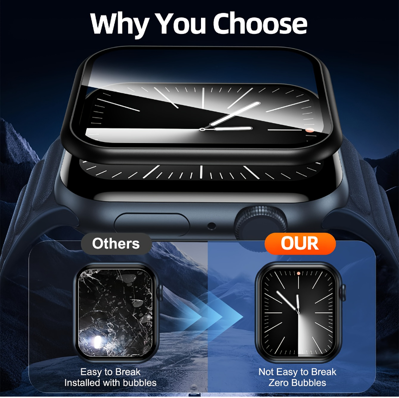 Protector Film For Apple Watch 44mm 45mm 40mm 41mm49-42-38mm Curved Screen Protectors iwatch series 11 10 8 7 SE 9 Ultra 42/46MM