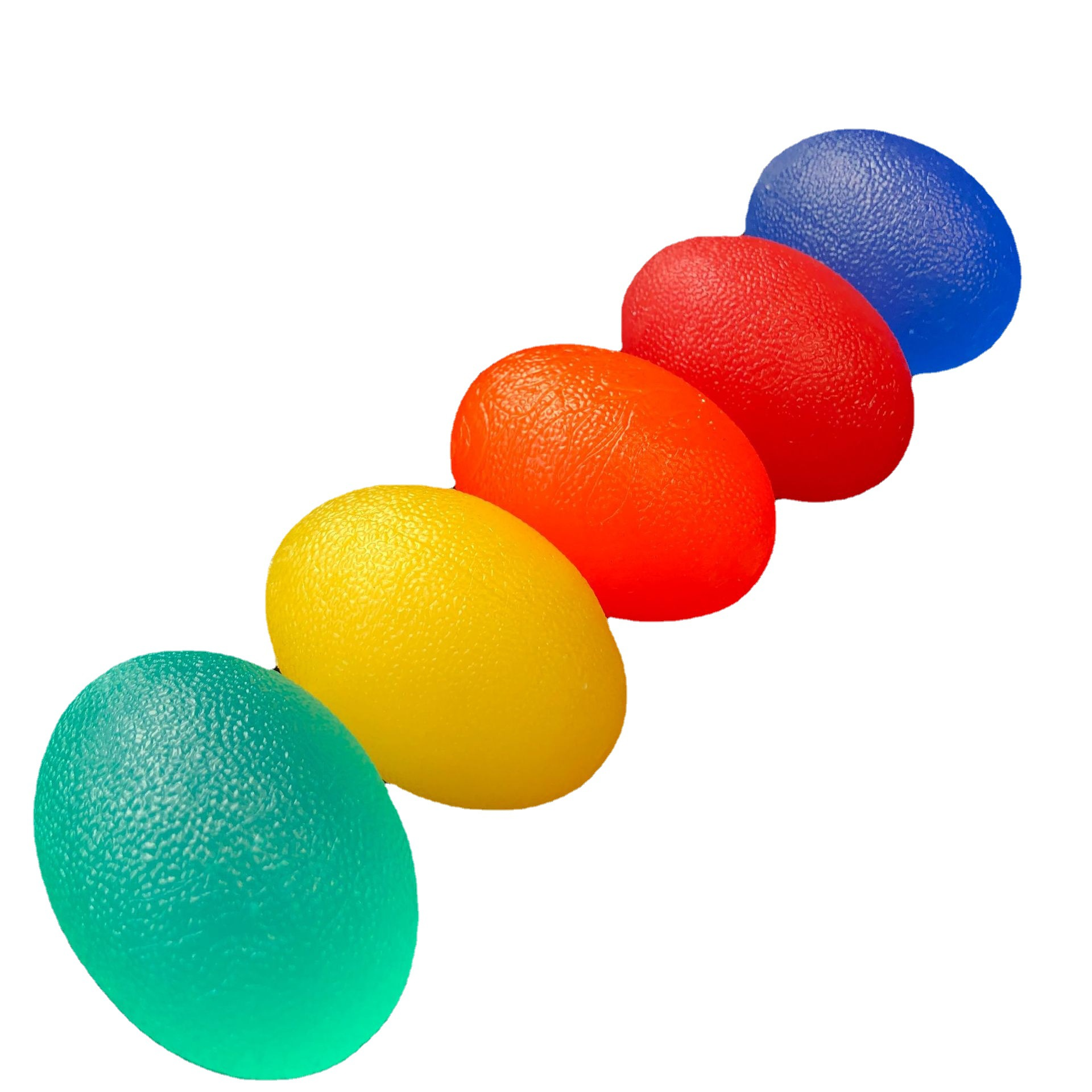 Silicone Ball Hand Grip Strength Trainer Adults Kids Wrist Rehab Therapy Stress Relief Finger Resistance Exercise Squeezer