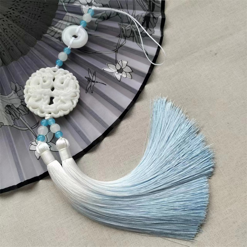 Chinese Hanfu Pendant Ancient Waist Jade Ornament Hanfu Clothing Accessories Tassel Pendant Cheongsam Hanfu Dress Waist Decor
