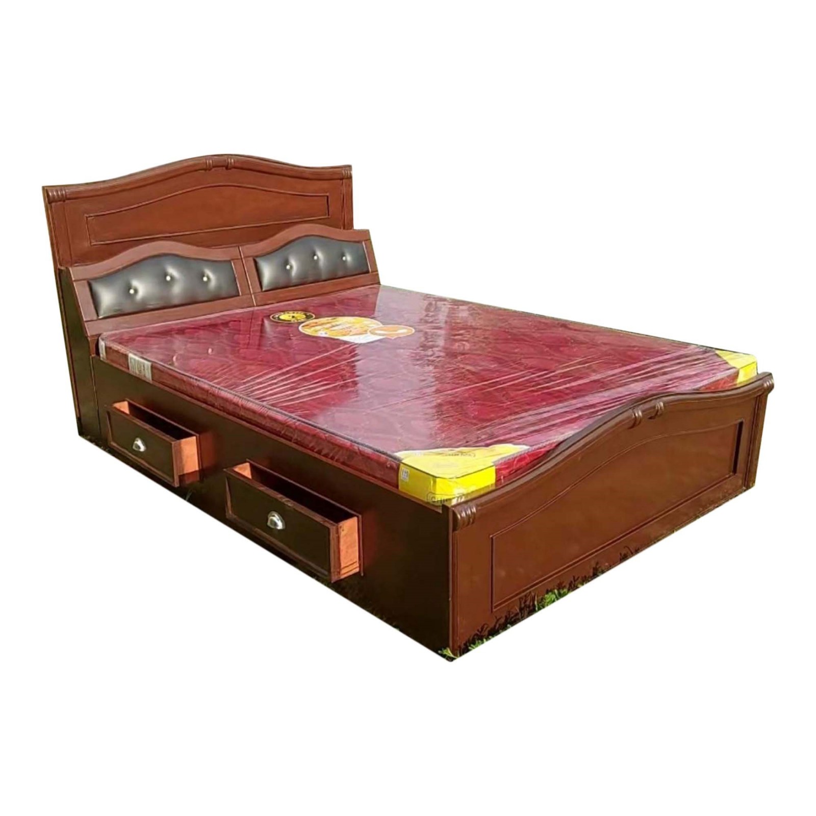 Rexine Bed With P-Mattress ( 4ft X 6ft )