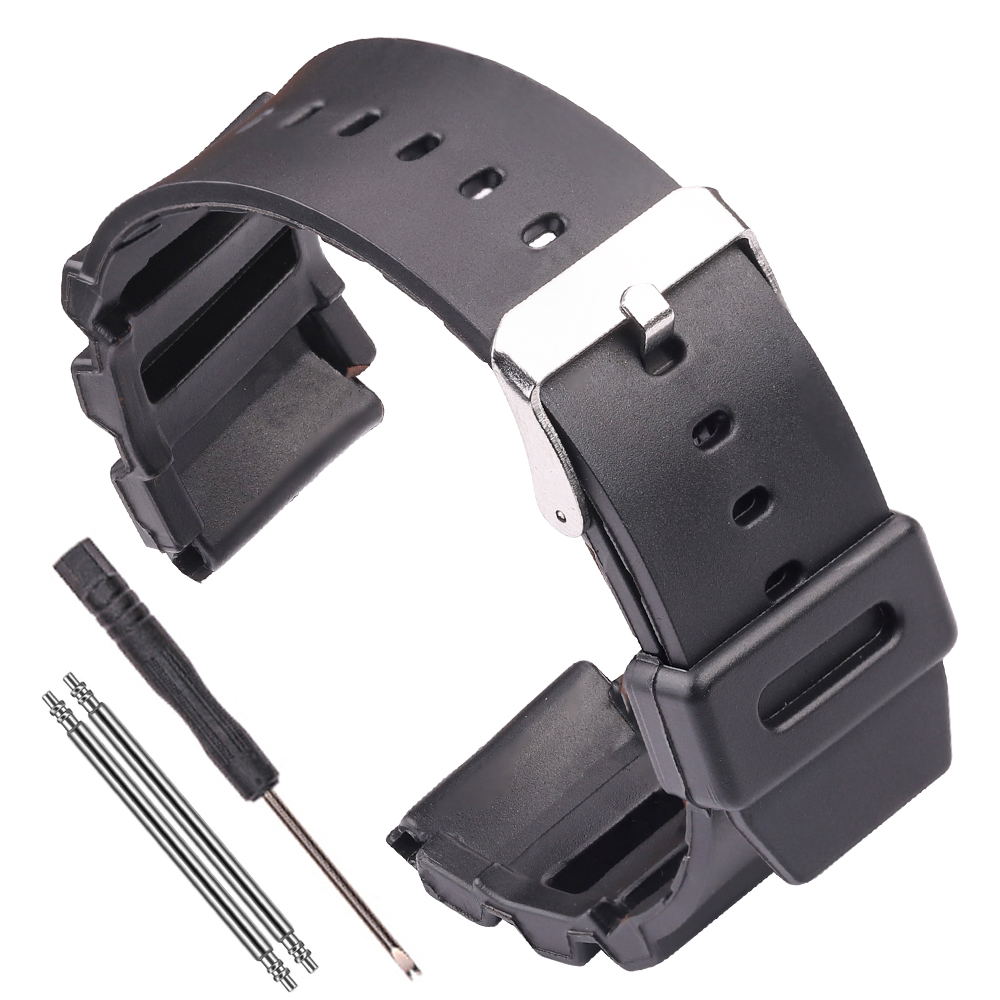 Watch Strap 18mm 20mm 22mm Sport Diving Silicone Band Black Electronic Wristwatch Accessories