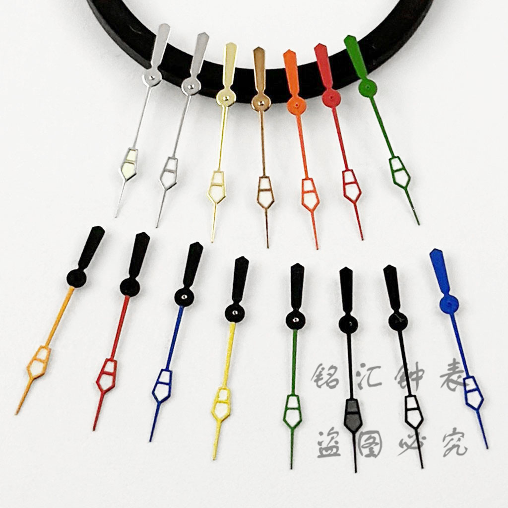Silver Gold Black Orange Blue Red 12.5mm GMT Hands Green Luminous Fit NH34A 4R34 NH34 NH35 Movement Replacement Parts