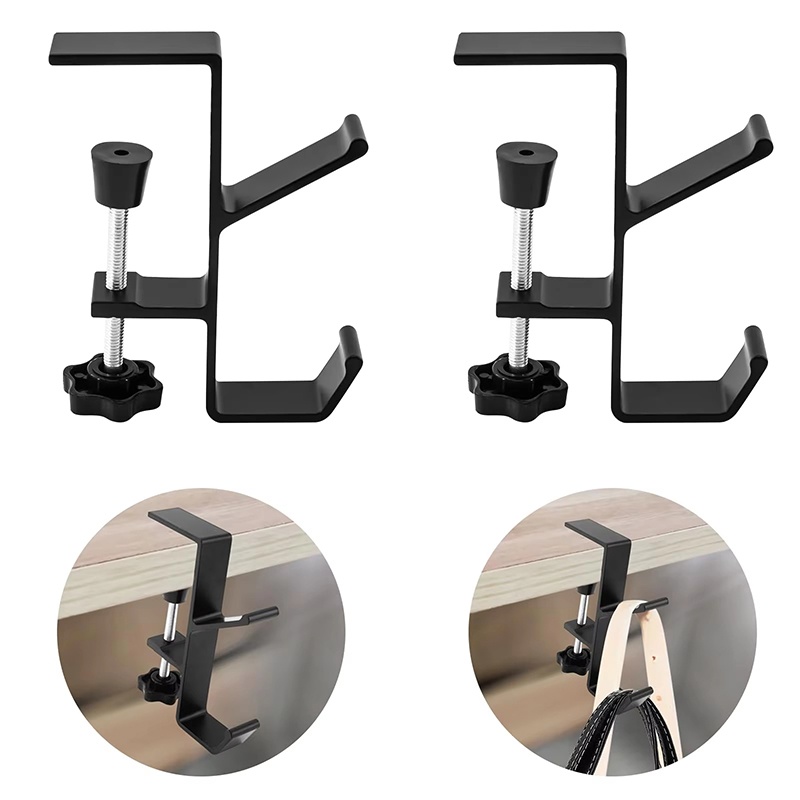 Portable Headset Hanger Punch-free Table Edge Hook Wall Hanging Racks Multi-functional Holder For Gaming Headphones Storage Hook