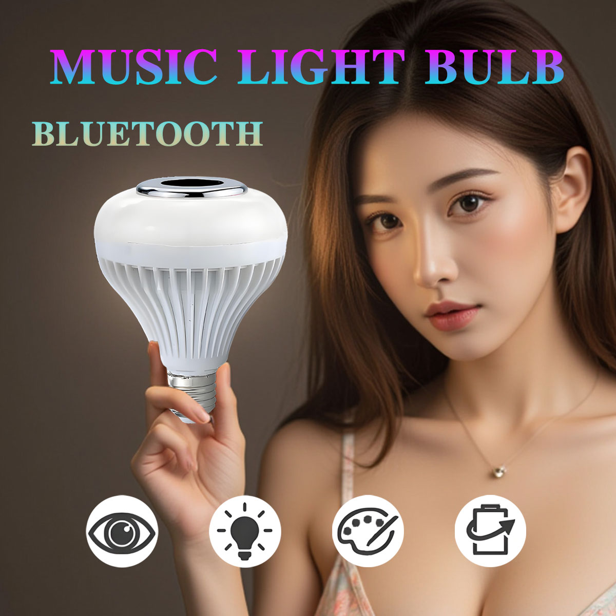 LED Smart RGB Bulb Remote Control Colorful Light with Smart Dimming Perfect for Ceiling Spotlight Home Decor lightify