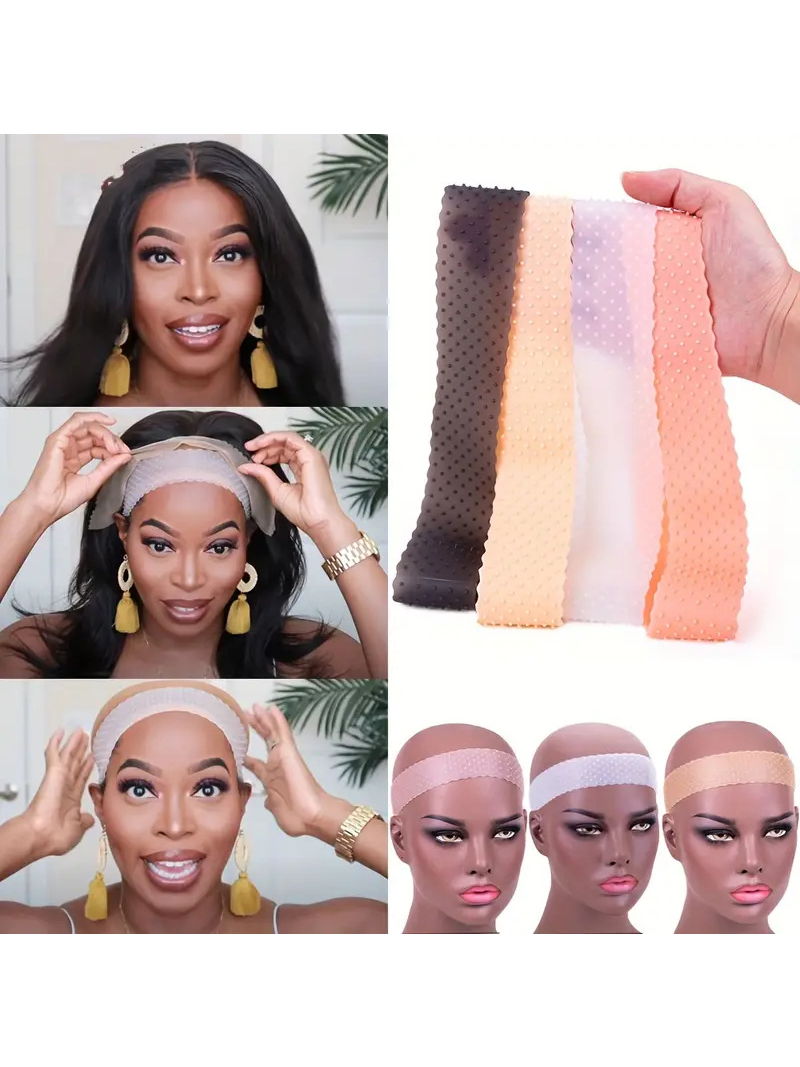 1 Piece Per Package Silicone Elastic Wig Grip Headband Sport Yoga Sweatproof Non Slip Silicone Headband